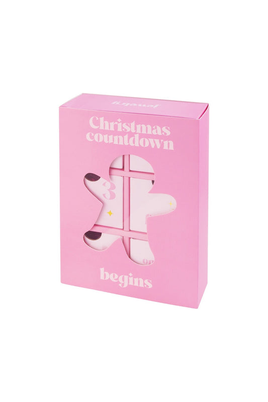 Adventskalender gingerbread man - Pink