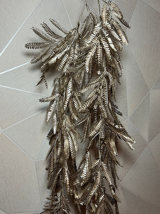 Silver decor branch