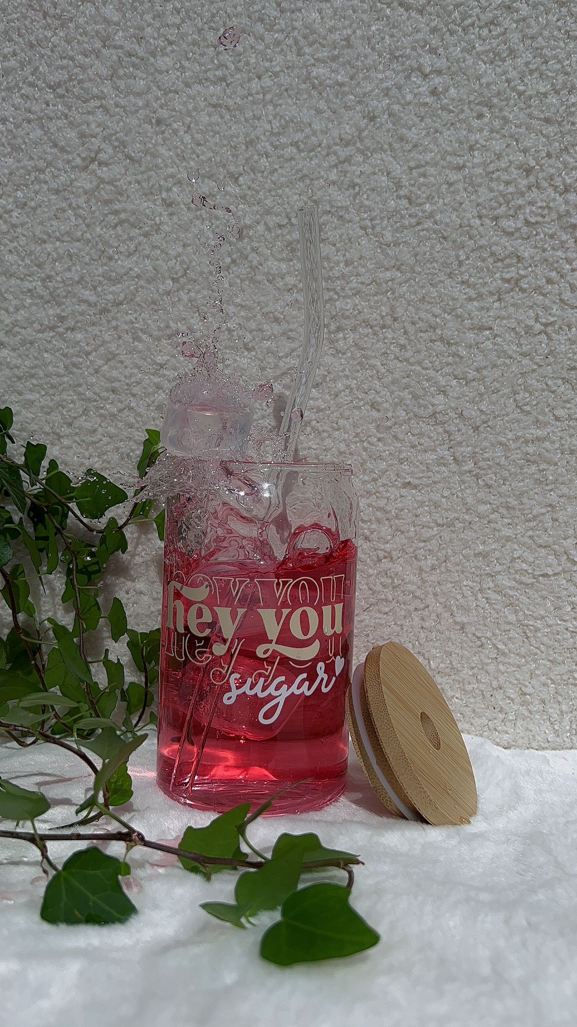 "Hey You, Sugar" Drinkglas